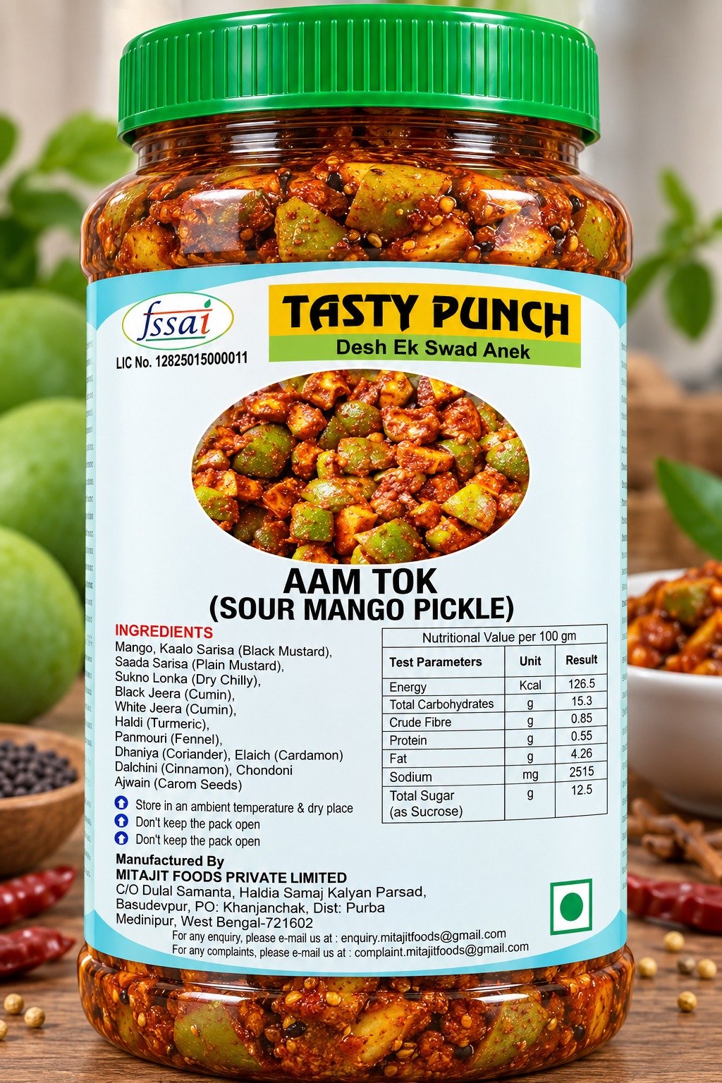 Fort's Sour Mango Pickle - Tasty Punch Desi Homemade Pickle form bangla